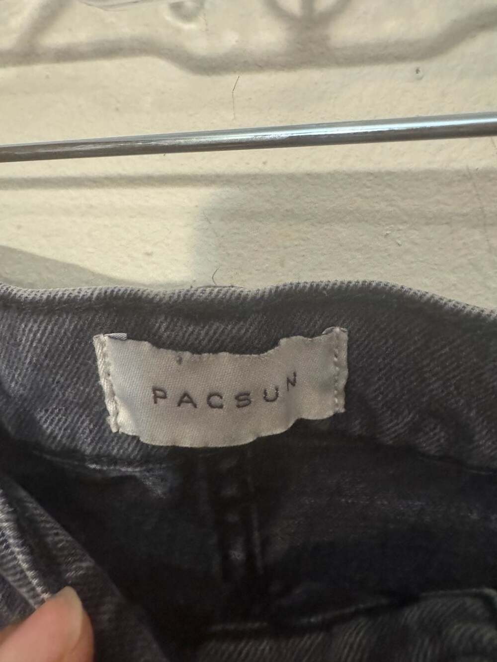 PacSun Stretch Crop Boot High Rise Jeans in Washed Black - Picture 3 of 7